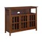 Convenience Concepts Big Sur Deluxe Dark Walnut 48 inch TV Stand with Storage Cabinets and Shelf